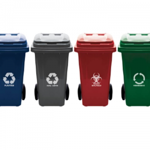 CONTENEDOR 120 LITROS PLASTICO CON RUEDAS